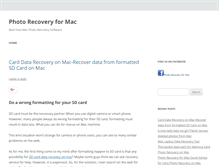 Tablet Screenshot of photorecovery-formac.com
